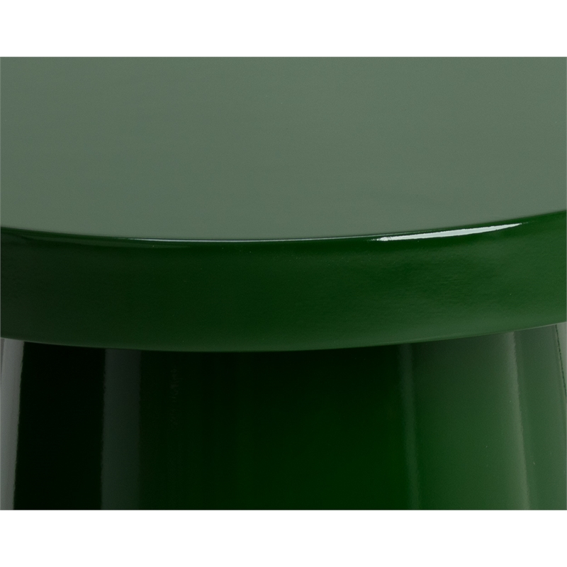 Brant House Porcini Concrete End Table - Large - Green