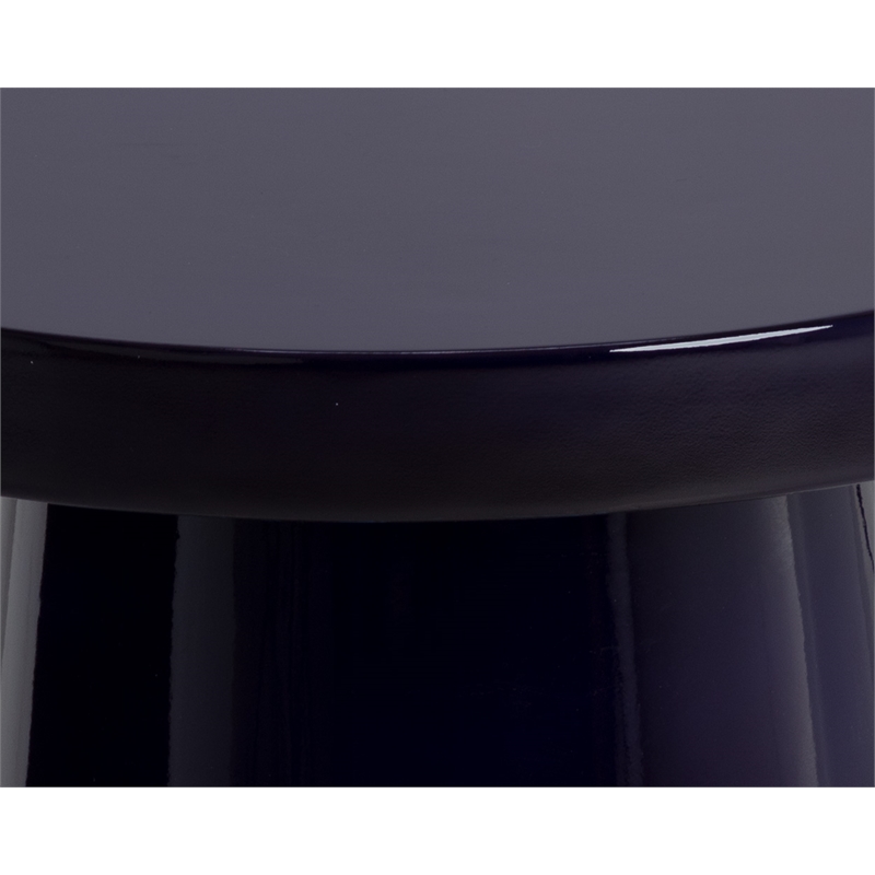 Brant House Porcini Concrete End Table - Large - Navy