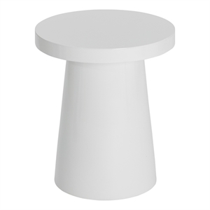 Brant House Porcini Concrete End Table - Large - White