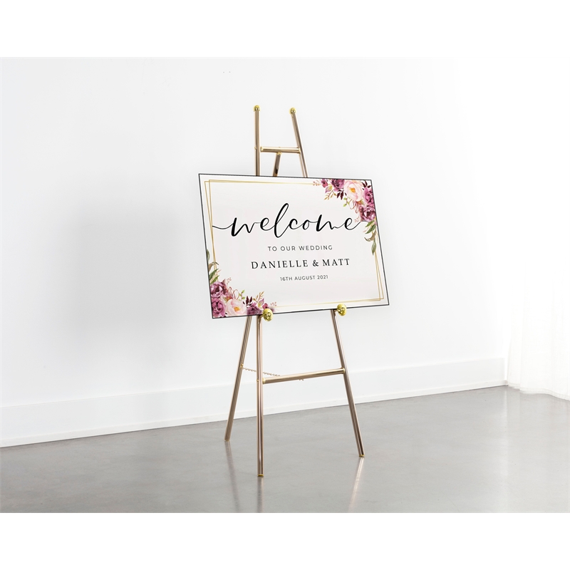 Sunpan Metal Tripod Gold/Brass Plated Easel