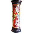 CHLOE Ruby Spectacle Glass 2 Light Victorian Pedestal Light Fixture 30