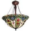 CHLOE Tiffany-style 3 Light Victorian Inverted Hanging Pendant Fixture 22