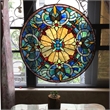 CHLOE Frances Tiffany-glass Victorian Window Panel 22