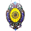 CHLOE Webster Tiffany-glass Victorian Window Panel 15x23
