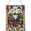 CHLOE Audrina Tiffany-Style Victorian Stained-Glass Window Panel 24