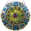 CHLOE Willa Tiffany-glass Victorian Window Panel 23