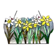 CHLOE Daisy Tiffany-glass Flowers Window Panel 23