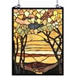 CHLOE Autumn Valley Tiffany-Style Floral Stained Glass Window Panel 25