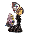 CHLOE Edith 1 Tiffany-style 2 Light Butterfly Table Lamp 10