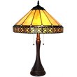 CHLOE Eleanor Tiffany-style 2 Light Mission Table Lamp 16