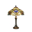 CHLOE Amberwing Tiffany-style 2 Light Dragonfly Table Lamp 17