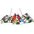CHLOE Rubina Tiffany-Style Animal Stained Glass Window Panel 10