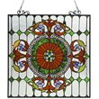 CHLOE Tiffany-glass Victorian Window Panel 25x25
