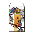 CHLOE Home Tiffany-glass Window Panel 12x19
