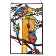 CHLOE Home Tiffany-glass Window Panel 12x19
