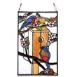 CHLOE Home Tiffany-glass Window Panel 12x19