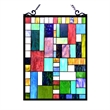 CHLOE Picasso Tiffany-glass Rectangle Window Panel 18x24