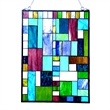 CHLOE Picasso Tiffany-glass Rectangle Window Panel 18x24