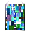CHLOE Picasso Tiffany-glass Rectangle Window Panel 18x24