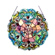 CHLOE Emilia Tiffany-glass Victorian Window Panel 20
