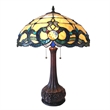 CHLOE Doutzen Tiffany-style 2 Light Victorian Table Lamp 18
