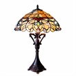 CHLOE Nora Tiffany Style Victorian 2 Light Table Lamp 18