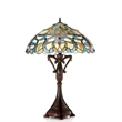 CHLOE Nora Tiffany Style Victorian 2 Light Table Lamp 18