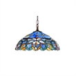 CHLOE Nora Tiffany Style Victorian 2 Light Ceiling Pendant Fixture 18