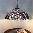 CHLOE Nora Tiffany Style Victorian 2 Light Ceiling Pendant Fixture 18