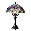 CHLOE Nora Tiffany Style Victorian 2 Light Table lamp 18