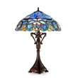 CHLOE Nora Tiffany Style Victorian 2 Light Table lamp 18