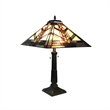 CHLOE Wylie Tiffany-style 2 Light Mission Table Lamp 16