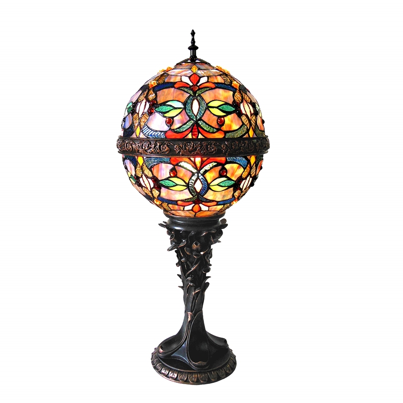 CHLOE Charlize Tiffany-style 1 Light Victorian Table Lamp 11