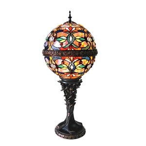CHLOE Charlize Tiffany-style 1 Light Victorian Table Lamp 11&quot Shade
