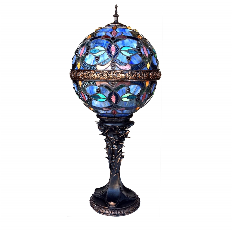 CHLOE Charlize Tiffany-style 1 Light Victorian Table Lamp 11