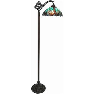 CHLOE Liaison Tiffany-style 1 Light Victorian Reading Floor Lamp 13&quot Shade