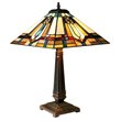 CHLOE Archie Tiffany-Style Mission Stained Glass Table Lamp 24