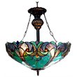 CHLOE Liaison Tiffany-style 2 Light Victorian Inverted Ceiling Pendant 18