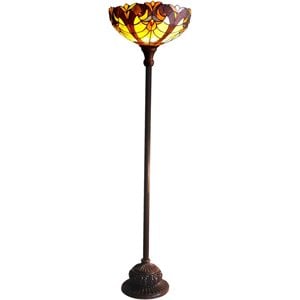 CHLOE Liaison Tiffany-style 1 Light Victorian Torchiere Floor Lamp 15&quot Shade