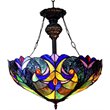 CHLOE Liaison Tiffany-style 2 Light Victorian Inverted Ceiling Pendant 18