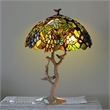 CHLOE 2 Light Tiffany featuring Leafs & Grapes Table Lamp Oval Shape 20