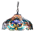 CHLOE Lydia Tiffany-style 2 Light Victorian Ceiling Pendant Fixture 17