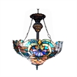 CHLOE Lydia Tiffany 2 Light Victorian Inverted Ceiling Pendant Fixture 17