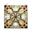 CHLOE Flare Tiffany-glass Mission Square Window Panel 24