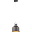 CHLOE Ironclad Industrial 1 Light Rubbed Bronze Ceiling Mini Pendant 8