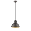 CHLOE Ironclad Industrial 1 Light Rubbed Bronze Ceiling Mini Pendant 8