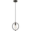 CHLOE Ironclad Industrial 1 Light Rubbed Bronze Mini Ceiling Pendant 9