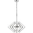 CHLOE Luna Contemporary 2 Light Chrome Ceiling Pendant 20
