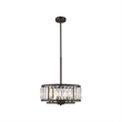 CHLOE Ellie Contemporary 6 Light Rubbed Bronze Ceiling Pendant 16