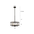 CHLOE Ellie Contemporary 6 Light Rubbed Bronze Ceiling Pendant 16